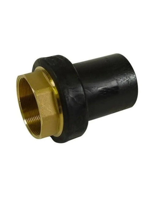 Nupi transition fitting Female D 40 x 1 1/4 PE and brass 12ERFF40114