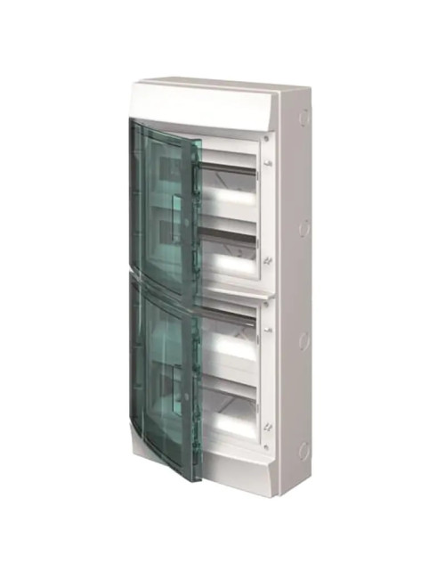 Abb gray wall-mounted switchboard 48 modules with IP65 door 65P12X42