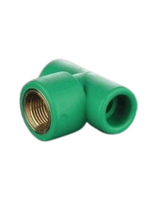Racor en T mixta Aquatherm tubo verde diámetro 32mm rosca 1/2" 1060032145
