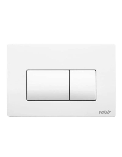Valsir Tropea White double button mechanical toilet flush plate VS0871301