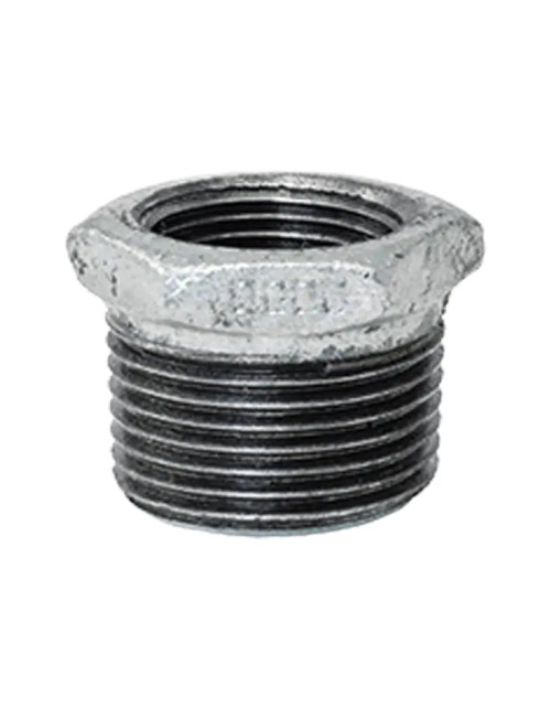 Gebo Cast Iron threaded reducer for Male/Female pipes 1 inch x 3/4 241-26G