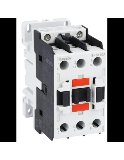 Lovato three-pole contactor 38A coil 230VAC BF3800A230