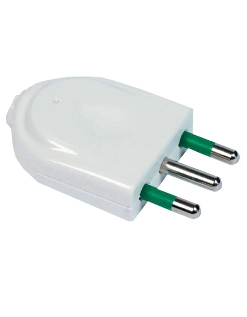 Straight plug Fanton 2P+E 16A S17 white 82520-E