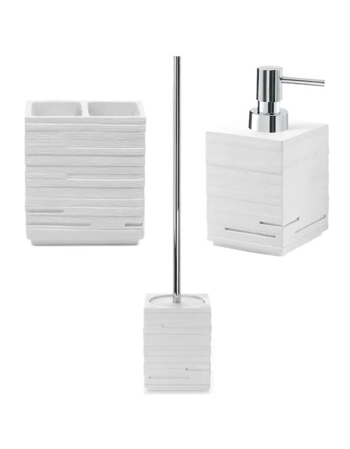 Conjunto mueble de baño Gedy Quadrotto blanco QU33-81-98