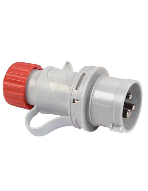 Fanton enchufe móvil industrial 3P+T 32A 400V IP44 rojo 70124