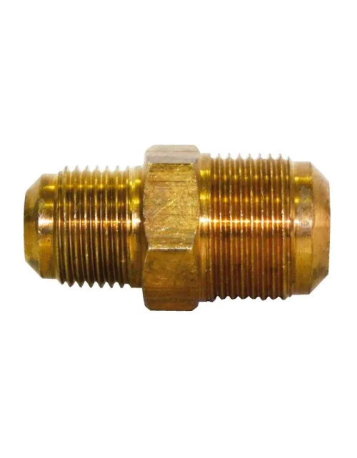 Straight reduced junction fitting Ferrari 3/8 - 1/2 in brass 107123