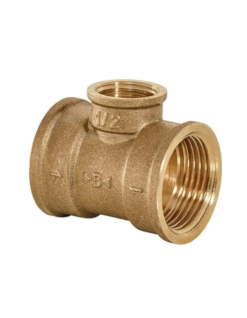 Tee fitting for IBP F/F/F 1 1/2 brass pipes 8130 M12012012