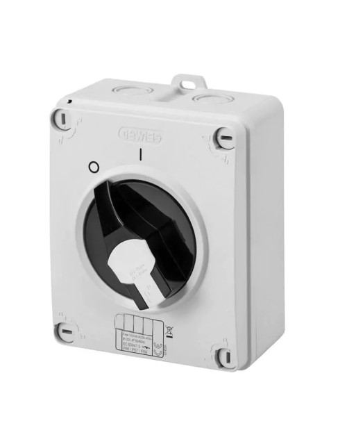 Gewiss HP 16A wall-mounted rotary switch 2P IP65 GW70401P