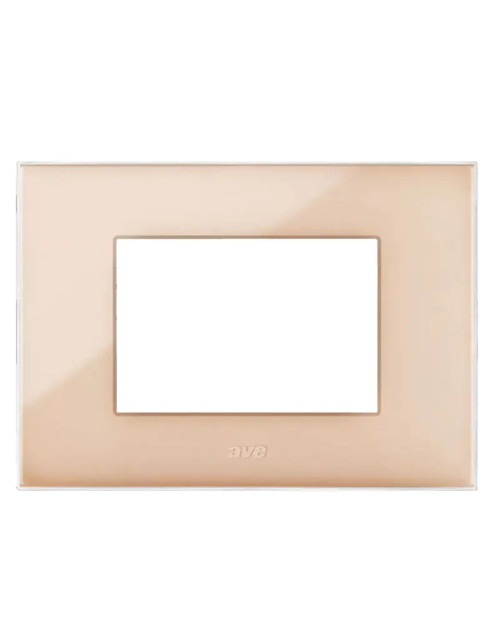 Ave YOUNG44 sand-coloured 3-place plate 44PJ03SA