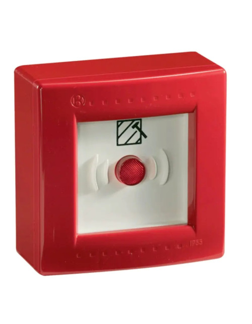 Tableau étanche Bocchiotti avec bouton d'urgence rouge B05760