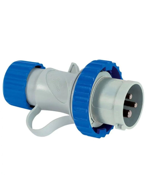 Fanton enchufe móvil industrial 2P+T 16A 230V IP67 azul 70140