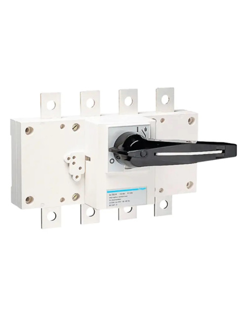 Hager 4P 250A disconnect switch with HA454 rotary control