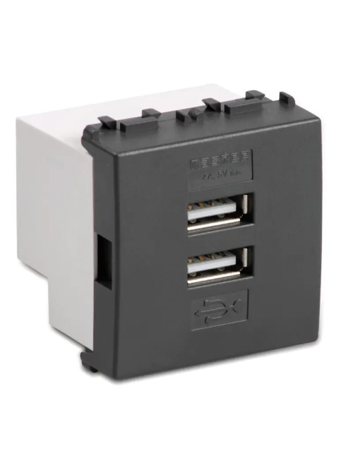 Alimentatore doppio USB Master Modo 4A grigio 31213.2