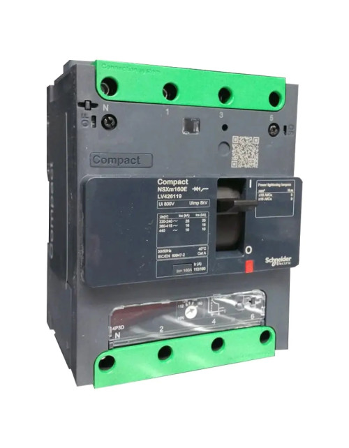 Schneider molded case circuit breaker 160A NSXM 16KA 4P C12E44V160L