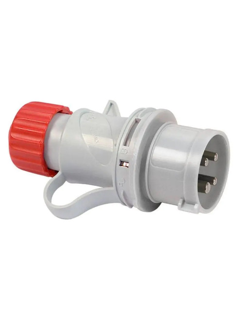 Fanton enchufe móvil industrial 3P+N+T 32A 400V IP44 rojo 70125