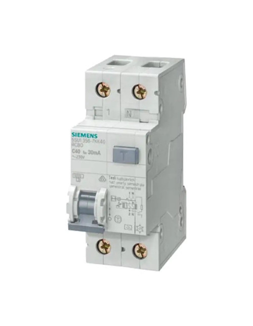 Siemens residual current circuit breaker 1P+N 32A 2 Modules 5SU13537KK32