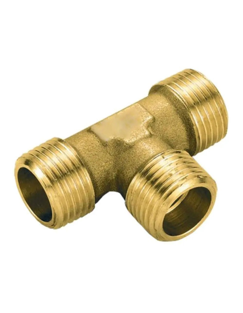 Tee fitting for IBP M/M/M 1/2 brass pipes 8132 M04004004