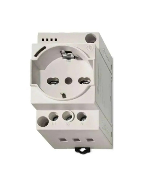 Universal Schuko and Bypass Finder Din socket for gray panel 7U0082300000