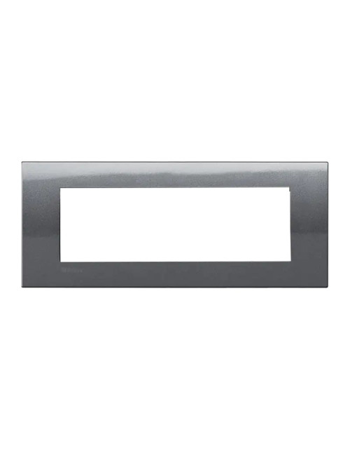 Bticino Livinglight 7-module square steel plate LNA4807AC