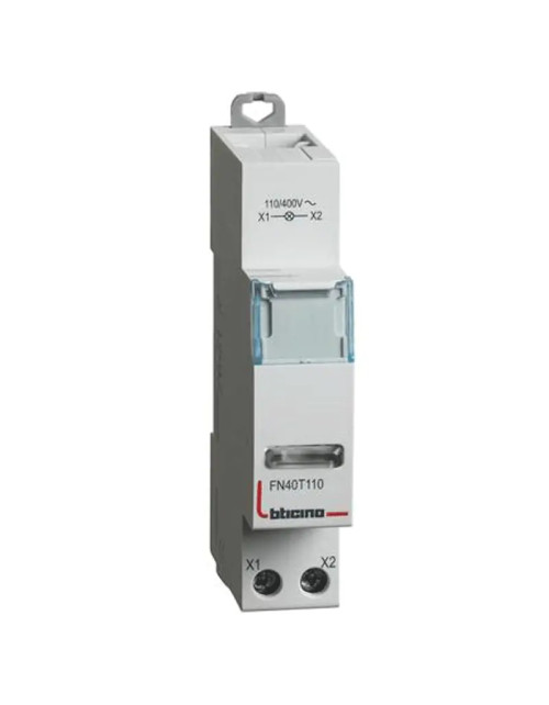 Bticino -Anzeigeleuchte mit transparenter LED 110-400 Vac 1 Modul FN40T110
