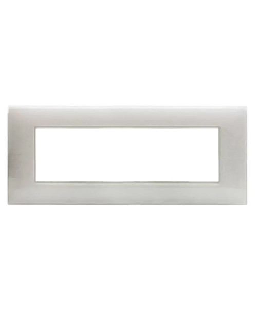 Ave YOUNG44 white 3D cover plate 7 places 44PJ07B/3D