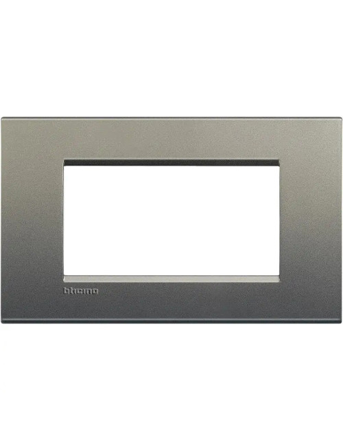 Bticino Livinglight 4-Modul-Quadratplatte in der Avenue-Farbe LNA4804AE