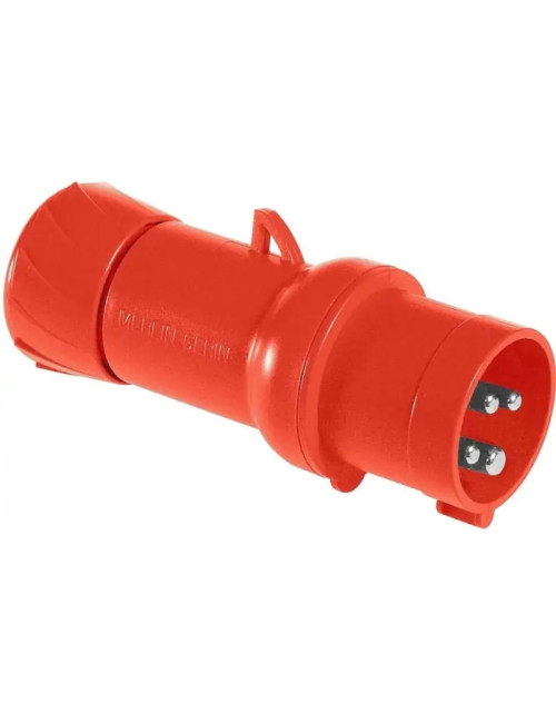 Enchufe móvil industrial Schneider 3X32A+T 400V IP44 rojo PKX32M434