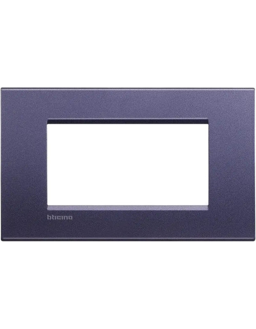 Bticino Livinglight Placa cuadrada de 4 módulos en color club LNA4804CB