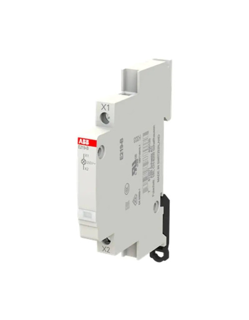 Indicator light Din Abb White LED E219 230 Vac 0.5 Module M093928