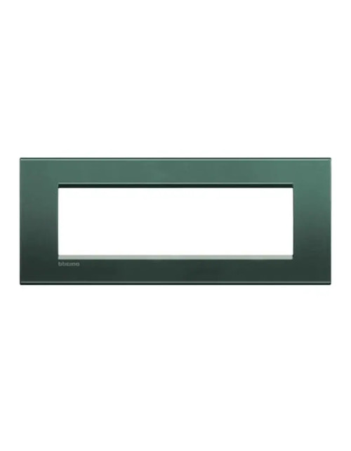 Bticino Livinglight 7-module square plate in Park color LNA4807PK