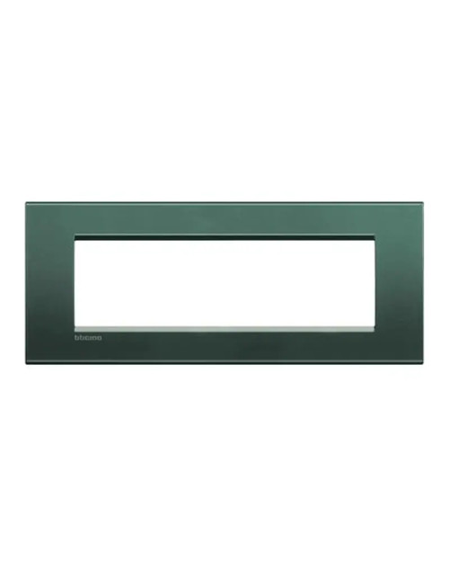 Plaque carrée Bticino Livinglight 7 modules couleur Park LNA4807PK