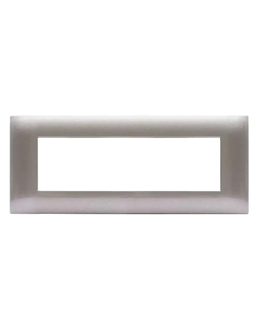 Ave YOUNG44 7-place metallic gray cover plate 44PJ07GM