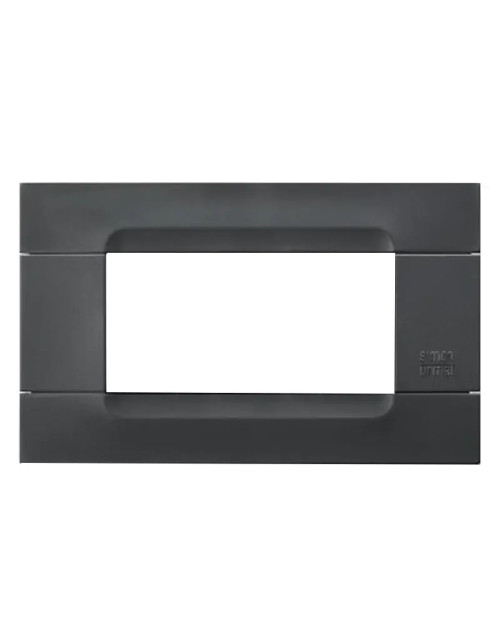 Urmet Simon Nea 4-module plate, black color Auckland 10804.04