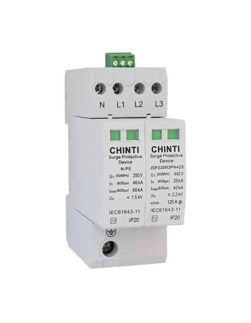 Chint JSP-II 3P+N 40kA Überspannungsableiter 2 Module 81307