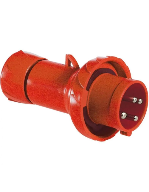 Enchufe móvil industrial Schneider 3X32A+T 400V IP67 rojo PKX32M734