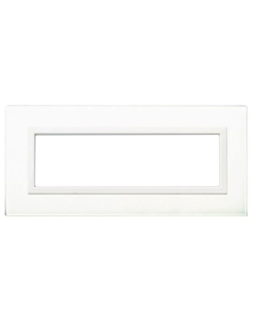 Ave Vera System 44 plaque de verre 7 modules blanc brillant 44PV7BL