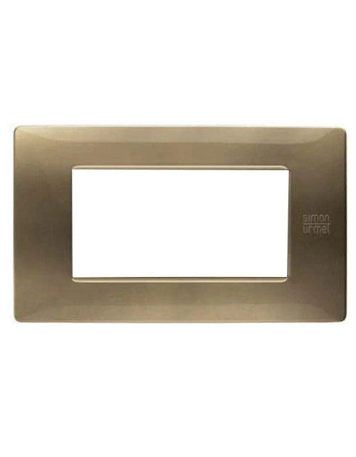 Placa Urmet Simon Nea Flexa 4 módulos bronce 11804.BR