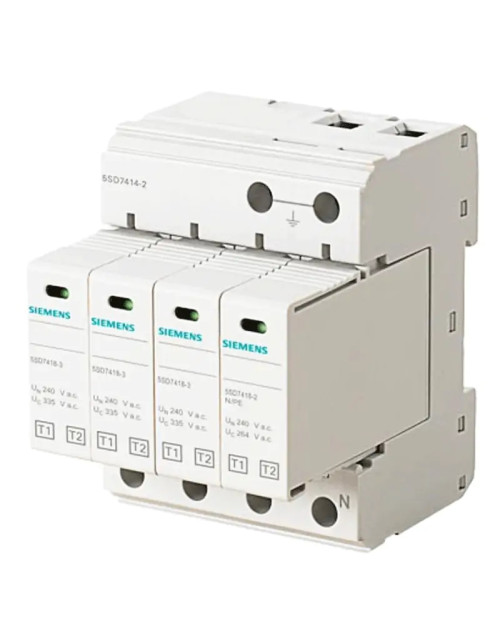 Pararrayos Siemens SPD 4 polos TT/TN-S 50KA tipo 1/2 5SD74142