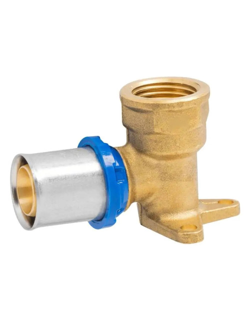 Ape elbow fitting with flange 1/2 x 16 mm brass ARL3503100