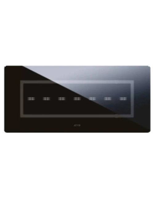 Ave Vera Touch S44 Glass Plate 7 Places Absolute Black 44PVTC7NAL