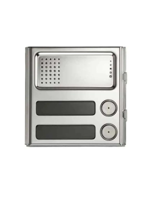 Urmet Sinthesi Steel module 2 buttons and external unit in anodized aluminum 1158/22