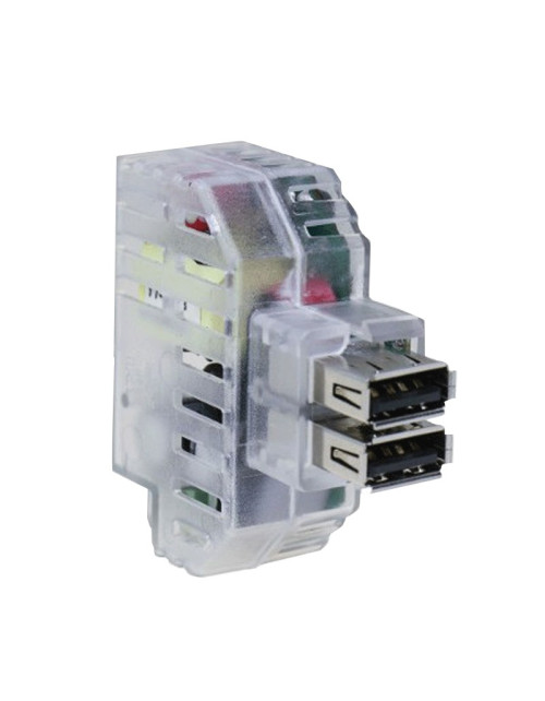 Fanton 2 USB chargeur intégré alimentation 2,4A 82892