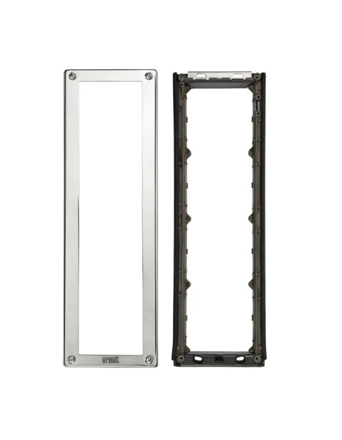 Cadre porte-module Urmet Steel avec cadre pour 4 modules 1158/64