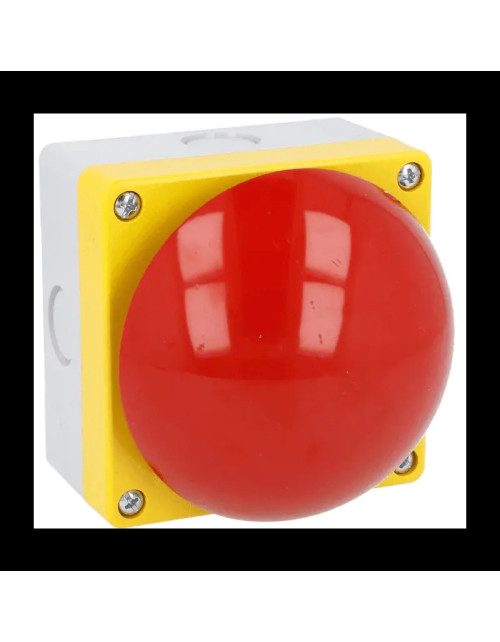 Lovato Red Palm Button with NA+NC pull release LP9P11R