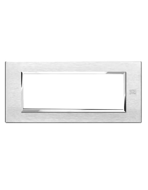 Urmet Placa Simon Nea 6 módulos aluminio satinado 13906.AS