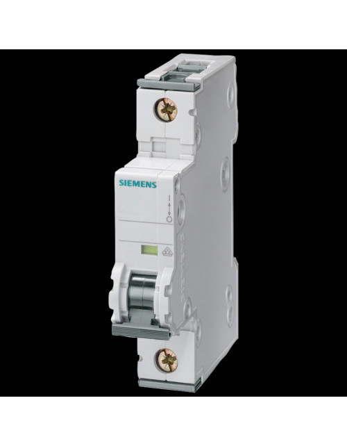 Disyuntor Siemens 1P 16A 6kA tipo C 1 módulo 5SL61167BB