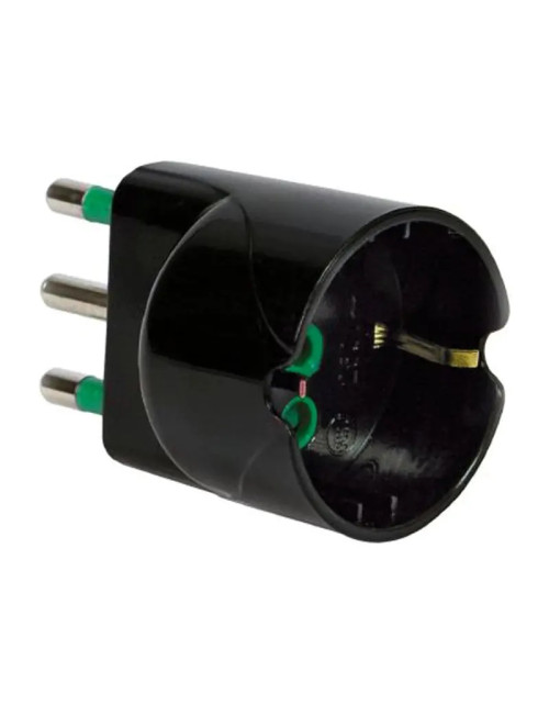 Adaptador Fanton clavija 16A a base Schuko 16A 2P+T 82611-E