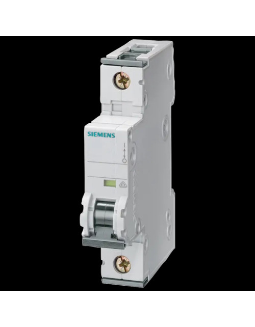 Disyuntor Siemens 1P 6A 6kA tipo C 1 módulo 5SL61067BB