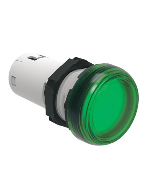 Luz indicadora LED monobloque Lovato LED verde 24V LPMLB3