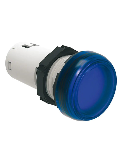 Luz indicadora LED monobloque Lovato LED azul 24V LPMLB6